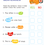 Long And Short Vowel Sentences Assessment Worksheet Assessment 1