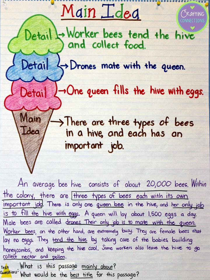 Main Idea And Topic Sentence Worksheets With Answers