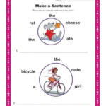 Make A Sentence Kindergarten And 1st Grade Sentence Worksheets