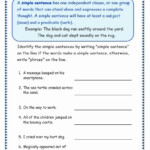 Make Simple Sentences Worksheet Tripmart