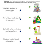 Matching Telling Sentences Worksheet Have Fun Teaching