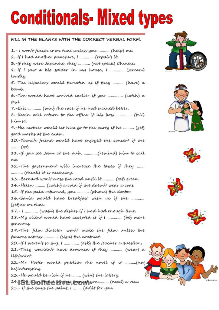Mixed Conditionals Worksheet With Answers Kidsworksheetfun