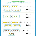 Multiplication Practice Kindergarten Worksheets Printable