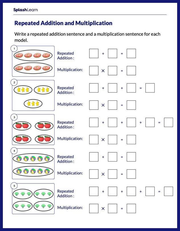 Multiplication Worksheets For 4th Graders Online SplashLearn