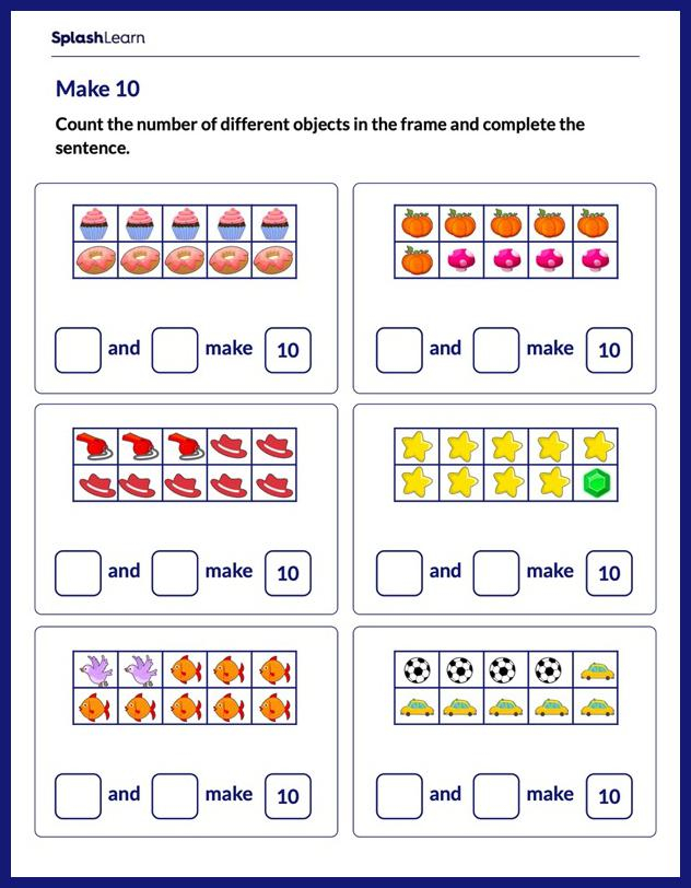 Number Sentence Worksheets