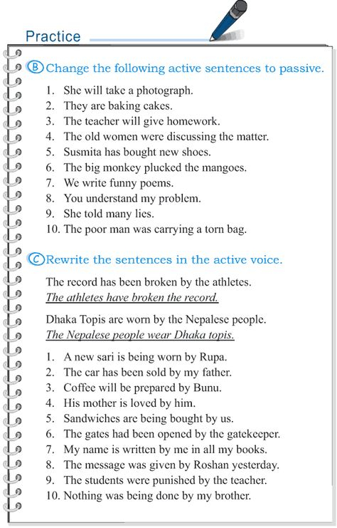 Passive And Active Voice Year 6 Worksheets Skyfasr
