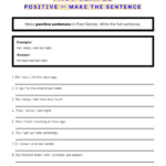 Past Simple Positive Make The Sentence Worksheet English Grammar