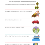 Past Tense Of Irregular Verbs Printable Worksheets For Grade 2 Kidpid