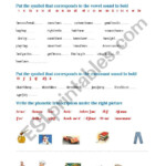 Phonetic Exercises ESL Worksheet By MChappell