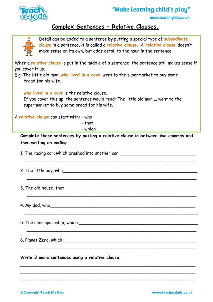 Phrase And Clause Worksheet