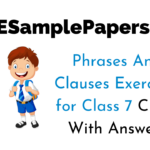 Phrases And Clauses Exercises With Answers For Class 7 CBSE CBSE