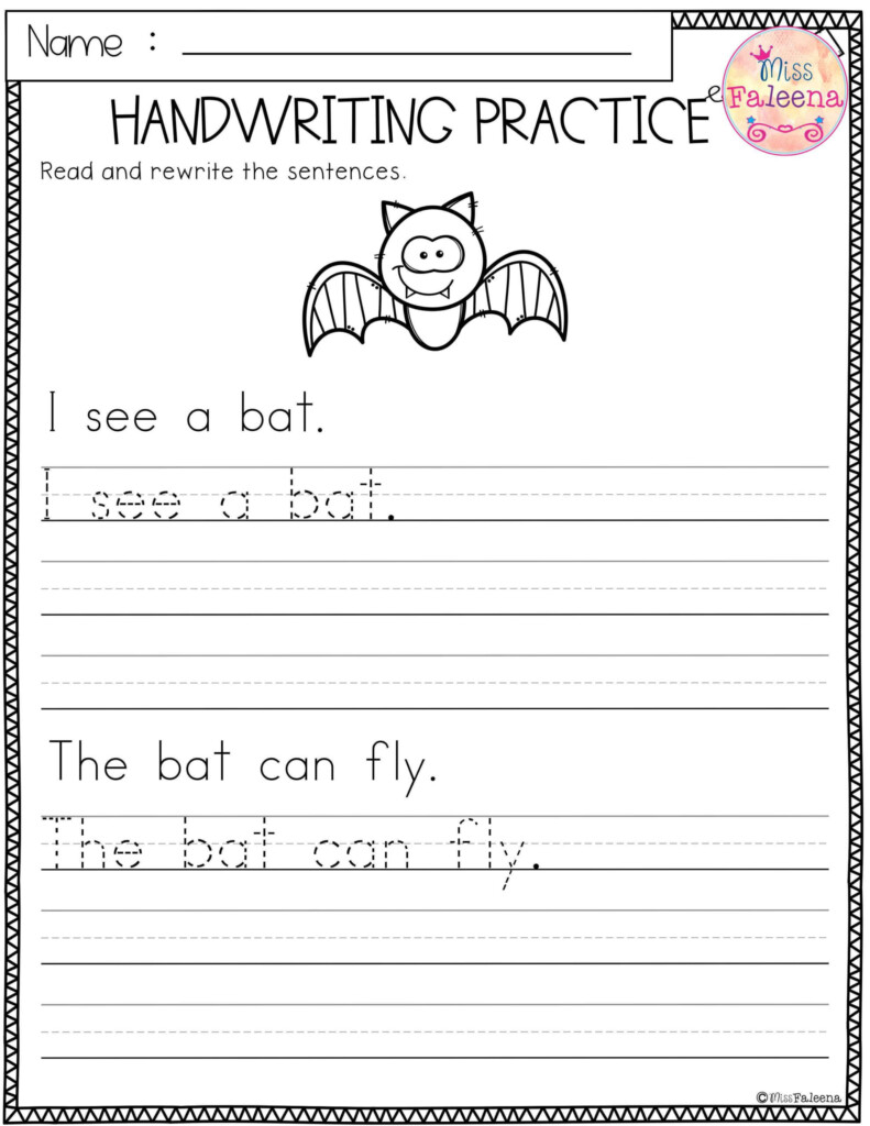 Practice Writing Sentences Worksheet