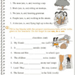 Present Continuous Tense Worksheets For Grade 4