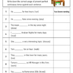 Present Perfect Continuous Worksheet With Answers EnglishGrammarSoft