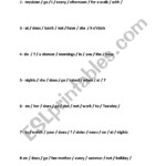 Present Simple Jumbled Sentences ESL Worksheet By Worldrock5
