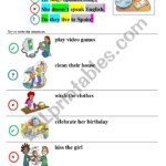 Present Simple Sentence Making Exercise ESL Worksheet By Soniainmadrid