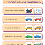 Printable Kindergarten Reading Comprehension Worksheets