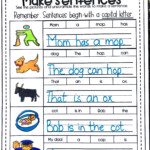Printable Kindergarten Writing Sentences Worksheets Thekidsworksheet