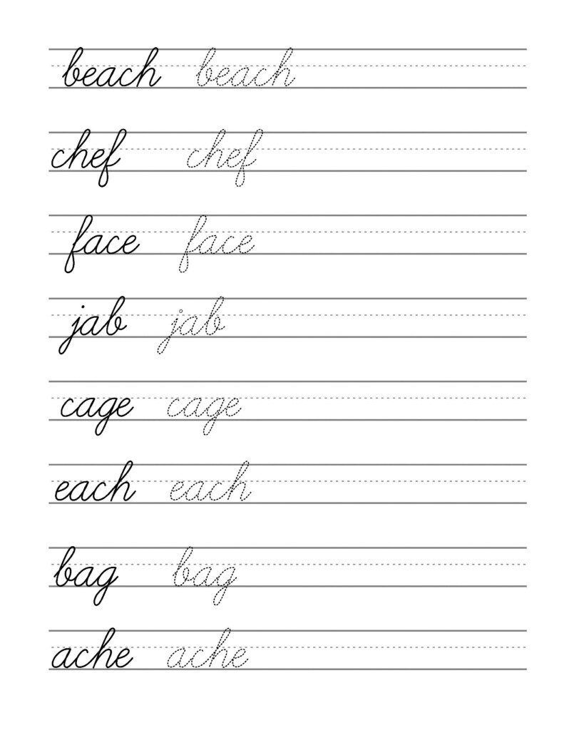 Printable Practice Writing Letters
