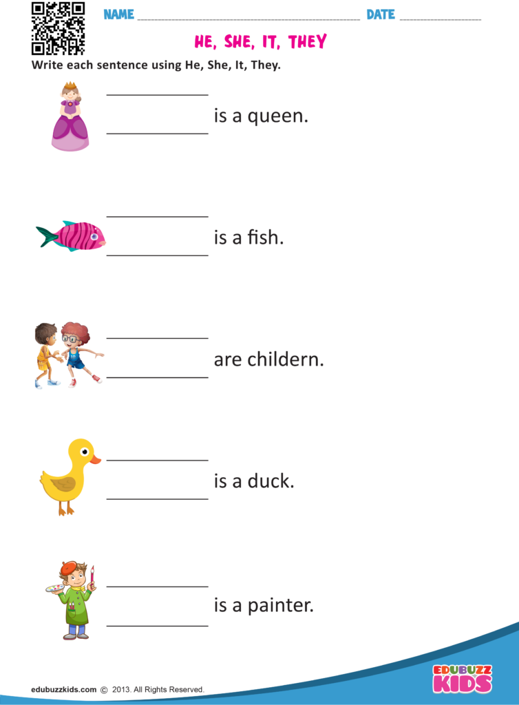 Pronouns I And Me Worksheet