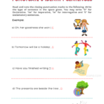 Punctuate Identify Sentences Free Printable Worksheets For Grade 2
