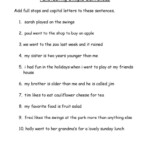 Punctuating Simple Sentences English ESL Worksheets Pdf Doc