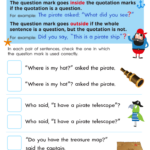 Question And Quotation Marks Worksheet Free Printable PDF For Kids