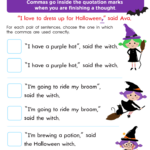 Quotation Marks Worksheet Free Printable PDF For Kids