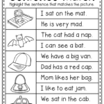 Read And Match Cvc Sentence Worksheet This Packet Is Filled With Piles