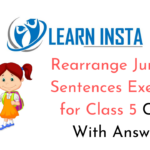 Rearrange Jumbled Sentences For Class 5 CBSE With Answers