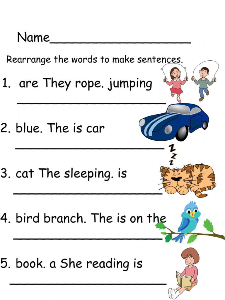 Rearranging Sentences Worksheet In 2022 Writing Sentences 