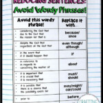 Reducing Sentences Personal Anchor Chart FREE The Author Outlines