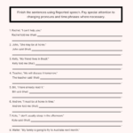 Reported Statements Mixed Tenses Worksheet 2 Reported Speech