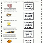 Rhyming Words Worksheet Grade 2