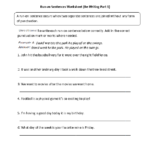 Run On Sentence Activities For 5th Grade