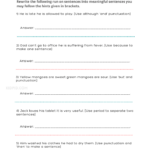 Run On Sentence Printable Worksheets For Grade 2 Kidpid