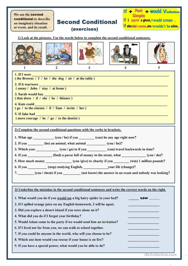 Second Conditional Worksheets With Answers Pdf Kidsworksheetfun