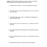 Sentence Boundary Punctuation Worksheet Directions Edit The