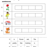 Sentence Building Worksheet Sentence Building Sentence Writing