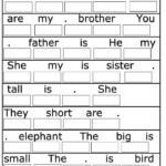 Sentence Building Worksheets WorksheetsDay