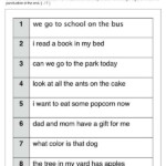 Sentence Correction Worksheet