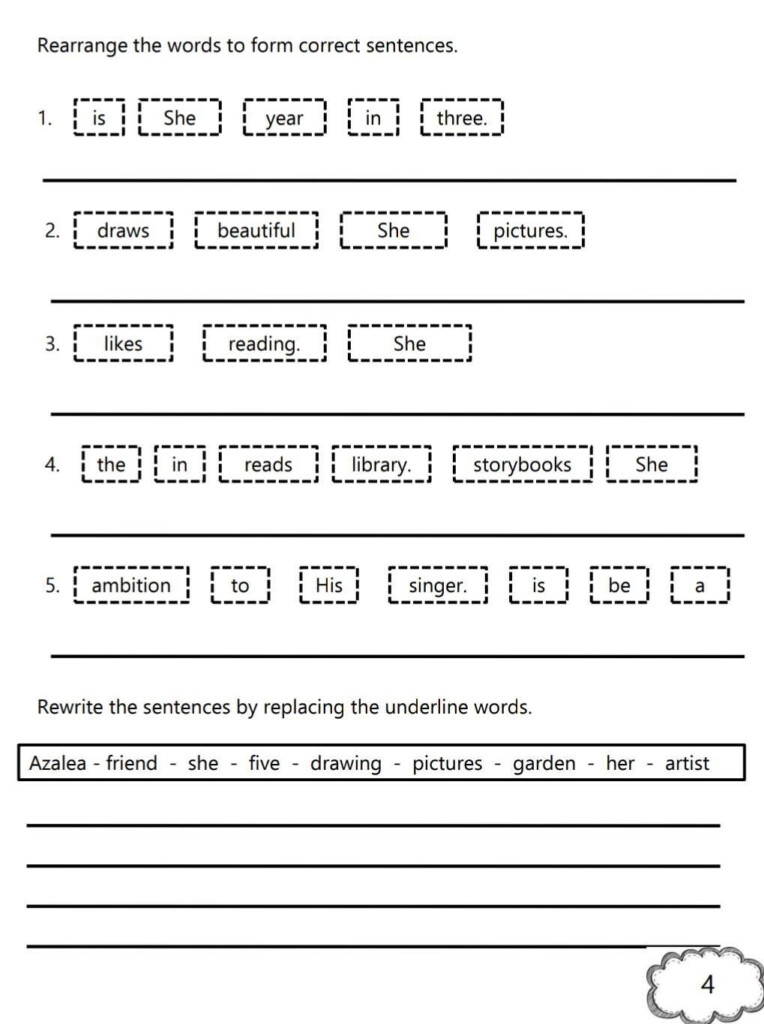 Sentence Correction Worksheet