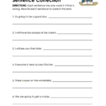 Sentence Correction Worksheets 15 Worksheets