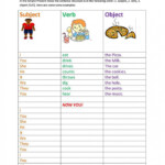Sentence Development Worksheets Worksheets For Kindergarten