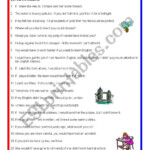 Sentence Errors Worksheet