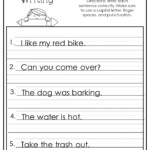 Sentence Handwriting Worksheet