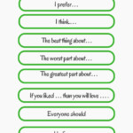 Sentence Starter Worksheets