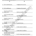 Sentence Stress And Intonation Patterns ESL Worksheet By Isabeau13