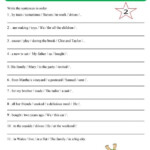 Sentence Structure Worksheets Ks1 Kidsworksheetfun