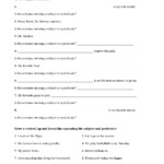 Sentence Structure Worksheets Language Arts Activities